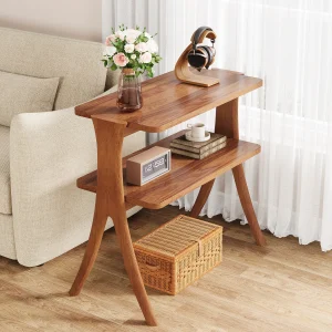 Walnut side table