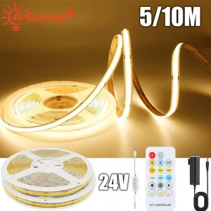 24V Dimmable LED Strip Lights with Remote