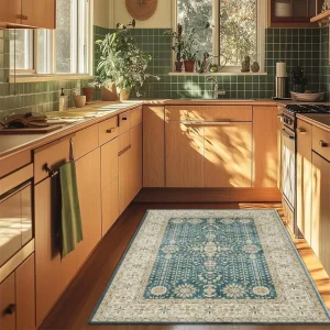 Persian style rug, Machine washable,