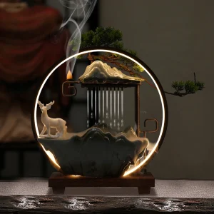 110V Ceramic tabletop fountain with mist