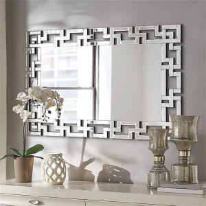 Rectangle Silver Venetian Style Mirror
